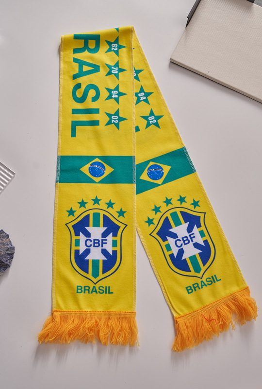 Bufandas de Terciopelo para Fanáticos de Equipos Nacionales de la Copa Mundial, Bufandas de Animación y Apoyo para Clubes de la Copa de Europa, Disponibles en Existencia