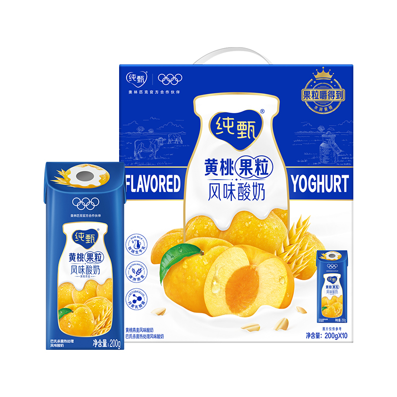 순수맛 사워밀크 노란 복숭아 오트밀맛 200g×10봉