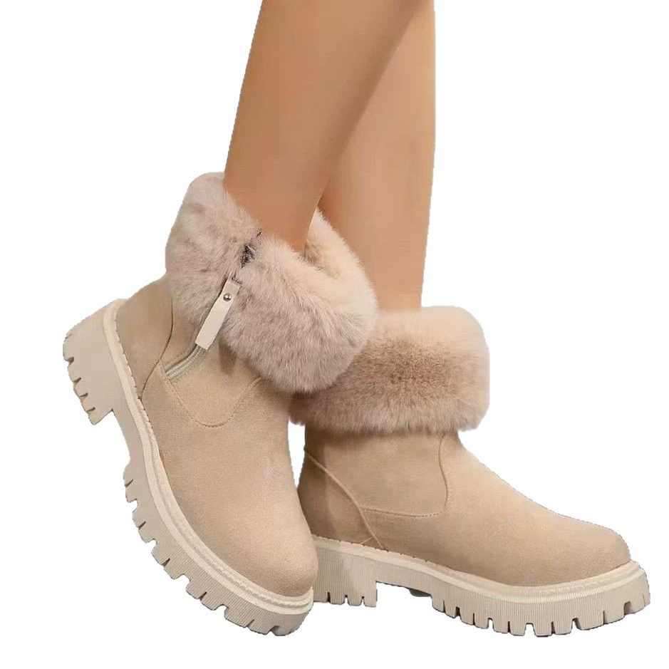 Trend winter warm boots, 2023, mid-length