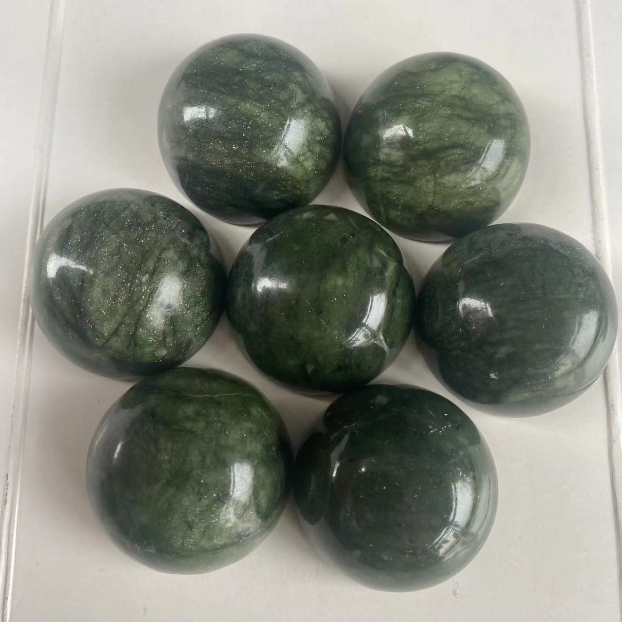 厂家供应玉石半球揉腹仪专用玉石球 按摩器按摩头 玉石片 刮痧板