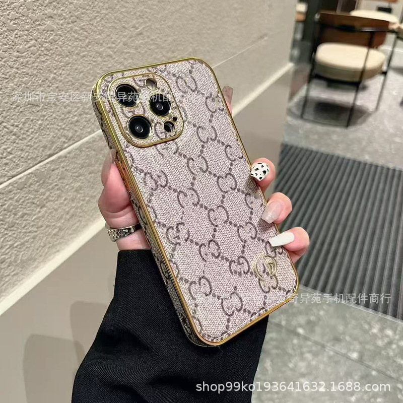 高级感潮牌外贸贴皮全包侧贴电镀适用iPhone17Promax苹果16手机壳|undefined