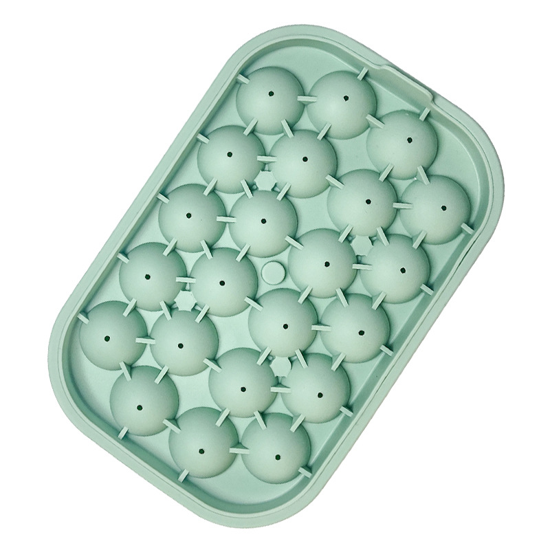 22 molde de hockey sobre hielo caja de hielo bandeja de hielo cubo de hielo hogar silicona haciendo prensado esférico herramienta abrasiva almacenamiento caja de hielo