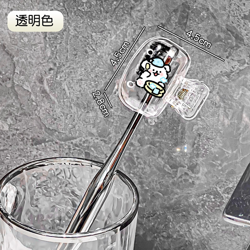 家庭用歯ブラシ収納クリップかわいい漫画歯ブラシヘッド保護カバー電動歯ブラシボックスダストカバーポータブル歯ブラシカバー|undefined