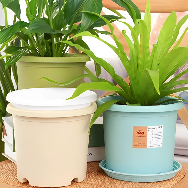 Четырехсезонный скандинавский минималистичный стиль, галлонный дышащий пластиковый утолщенный цветочный горшок из смолы с контролем корней для роз и потов, большой горшок для балкона.