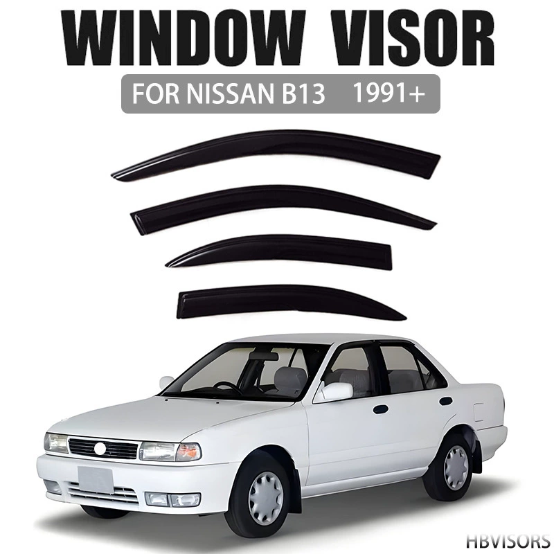 Подходит к 1991+ Nissan B13, дождь и дождевые спор, лобные брови, дождевые воды вентиля окон