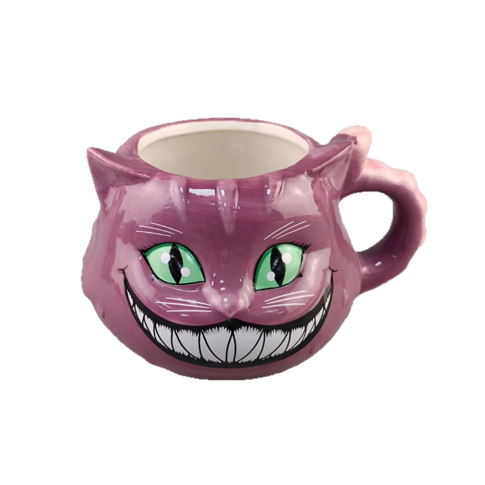 Spot transfronterizo Europa y América Halloween púrpura gato malvado taza de cerámica taza de café animal taza de relieve pintado