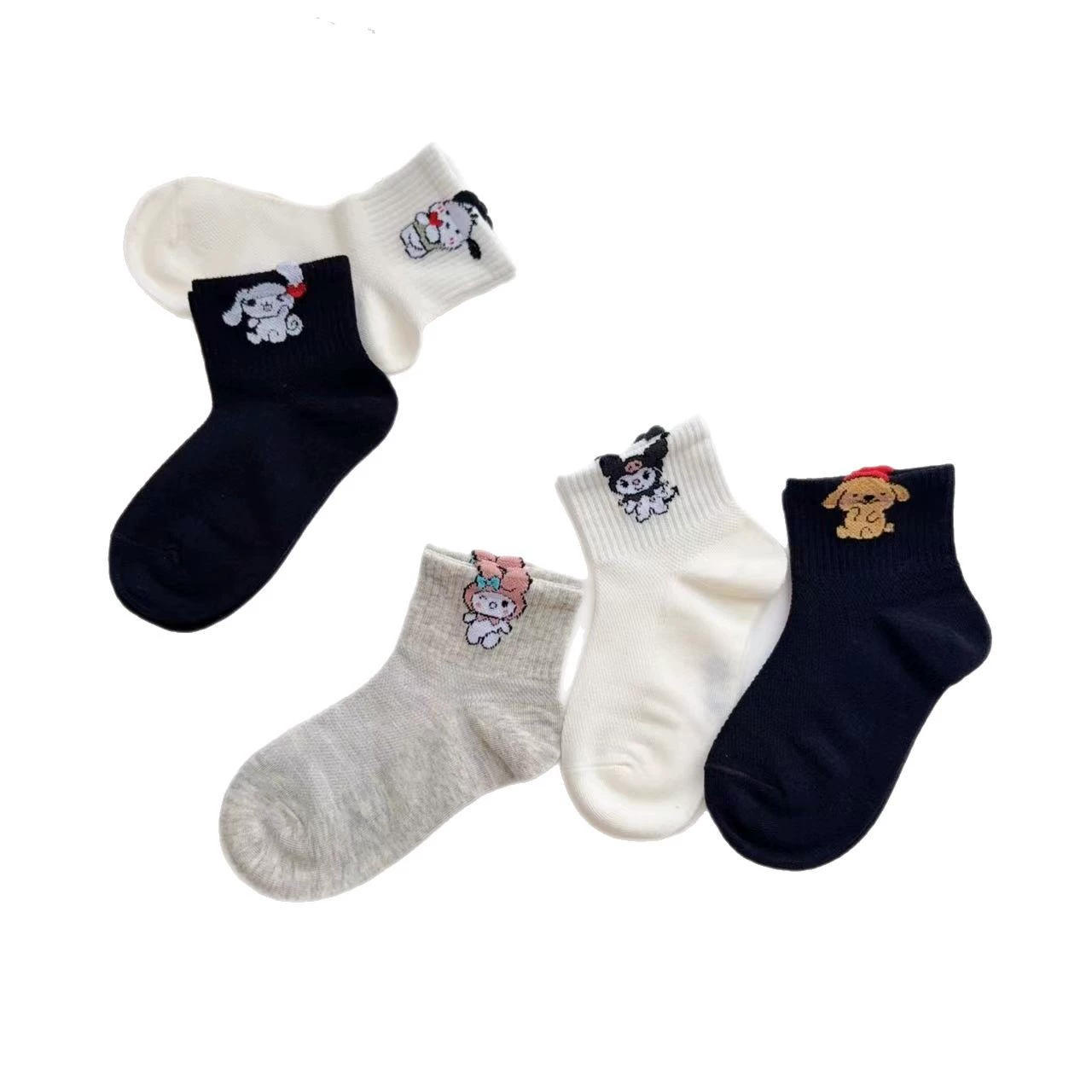 爱嘀嗒 Children's summer socks for students, mid-length