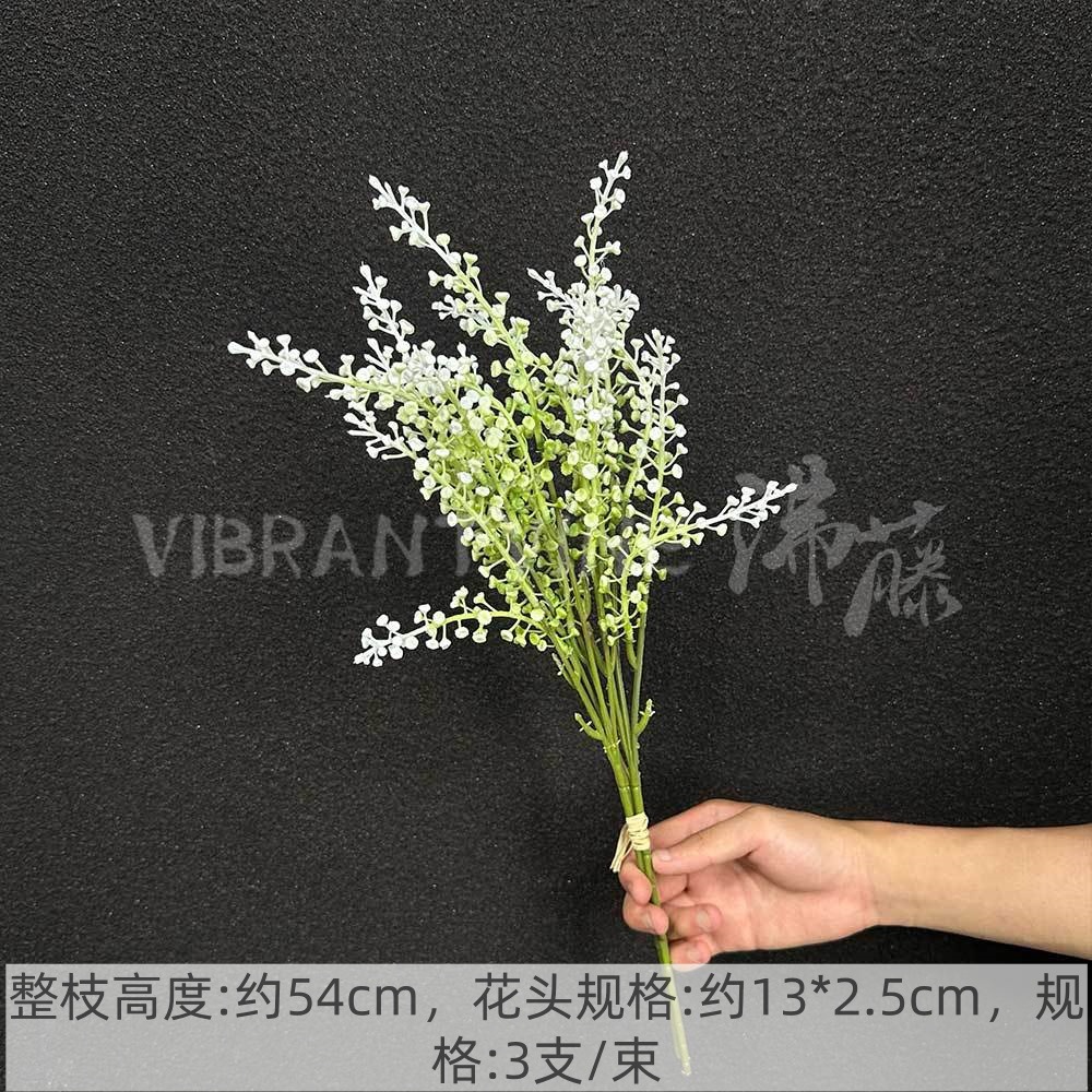 Arreglo de flores de guía de diseño de bodas blanco Arreglo de flores de guía Sala de estar del hotel Decoración de flores falsas Fábrica de flores artificiales al por mayor