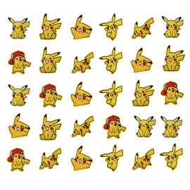 新款皮卡丘电脑刺绣布贴自粘服饰辅料纺织辅料手机壳服饰童装