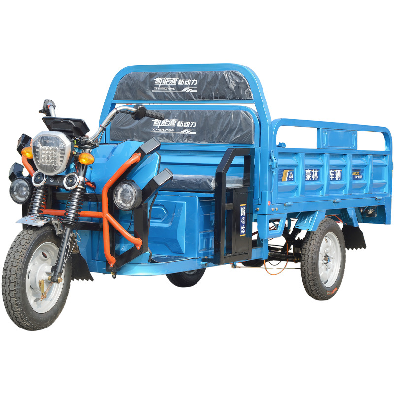 Triciclo eléctrico de carga pesada Wang agrícola tira de mercancías domésticas de alta potencia establecimiento de puestos de entrega expresos para personas mayores