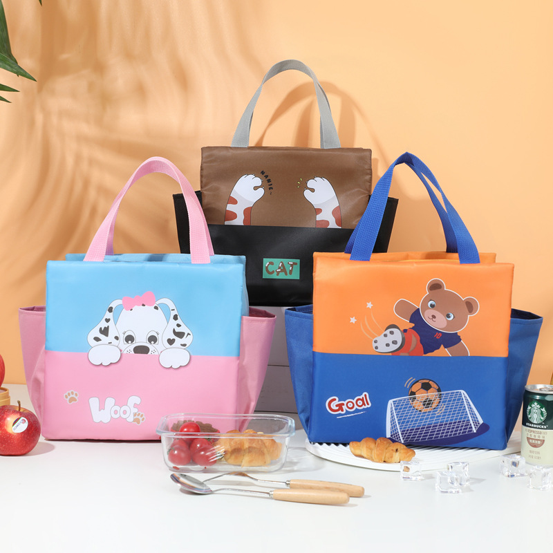 Lunch Box Bag Primary School Student Lunch Box Bag Manufacturer Wholesale Lunch Glass Transparent Children's School Lunch Box Bag Wholesale