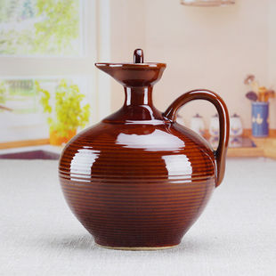 Small Hip Jug Wine Jar Ceramic Pottery Punch Wine Jar Household Liquor Antique Bulk Sealed Classical Chinese Style Tavern Old