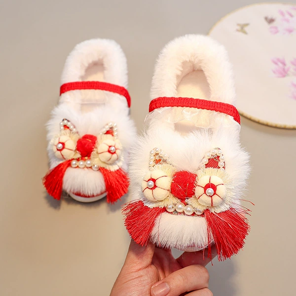 L9 handmade tiger head shoes-red