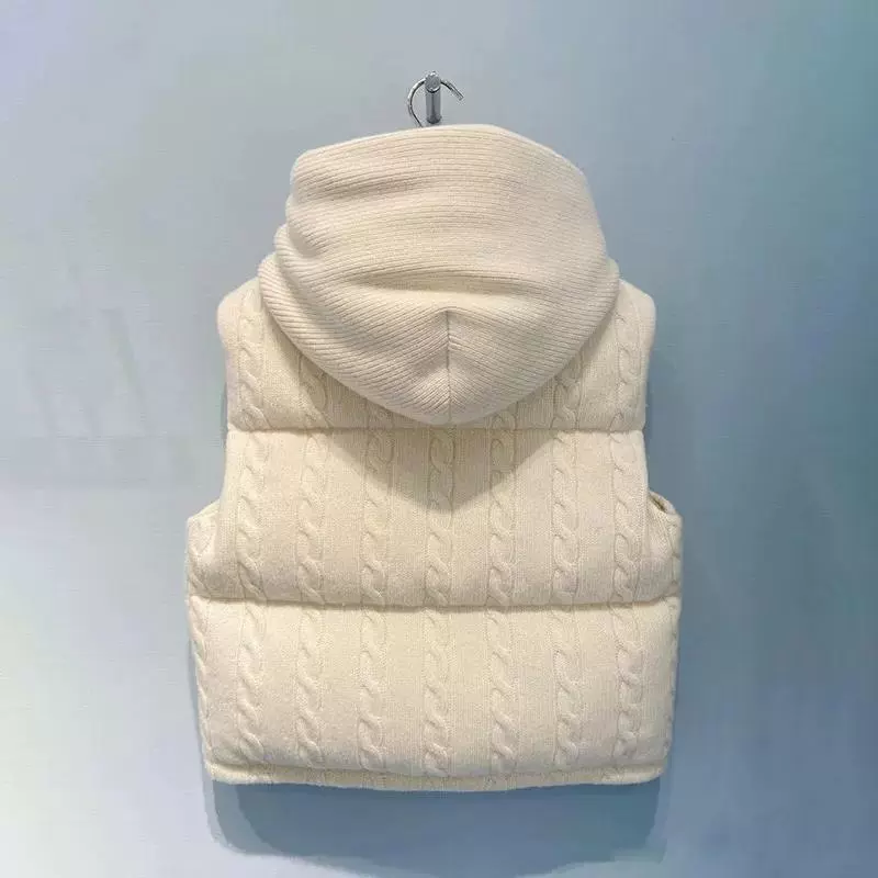 秋冬季新款女装外贸 连帽羽绒棉服短款衣马甲棉外套上衣显瘦气质