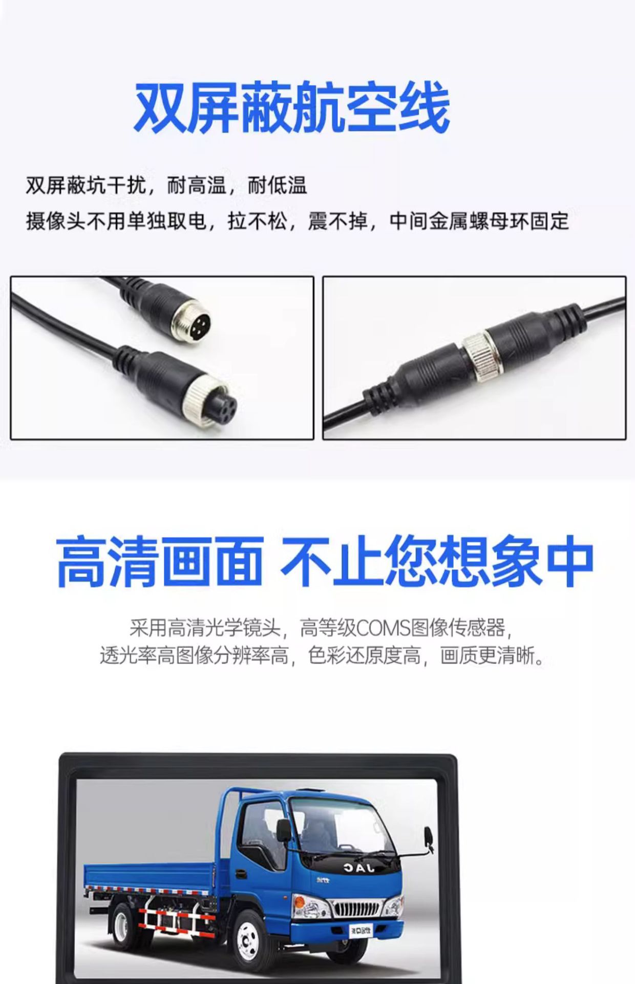 Car Camera, Cab Dome USB Driver-Free, High-Definition Night Vision Vehicle Monitoring Camera