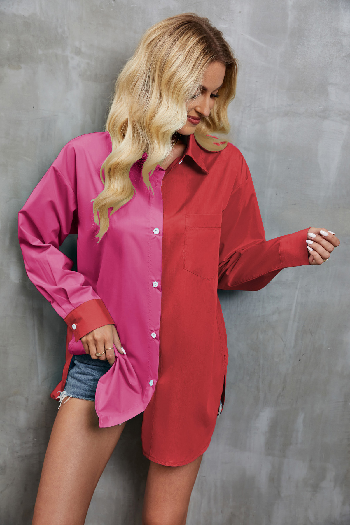 Women's Blouse Long Sleeve Blouses Casual Classic Style Color Block display picture 4