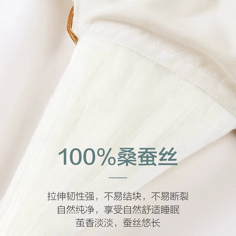 Bed linen set 100% mulberry silk quilt summer cool air conditioning spring and autumn thick quilt two-in-one for double/queen size