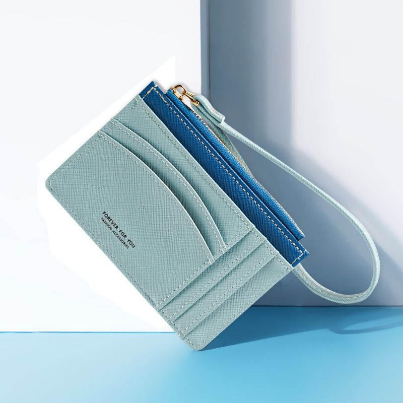 2022 source direct sales new PU card bag for women, small and exquisite multi-card slot cross-border small change wallet
