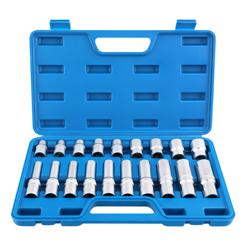 Hi-Spec e-tipo patrón de manga alargada hexágono interior hexágono exterior ciruela en forma de spline manga herramienta traje