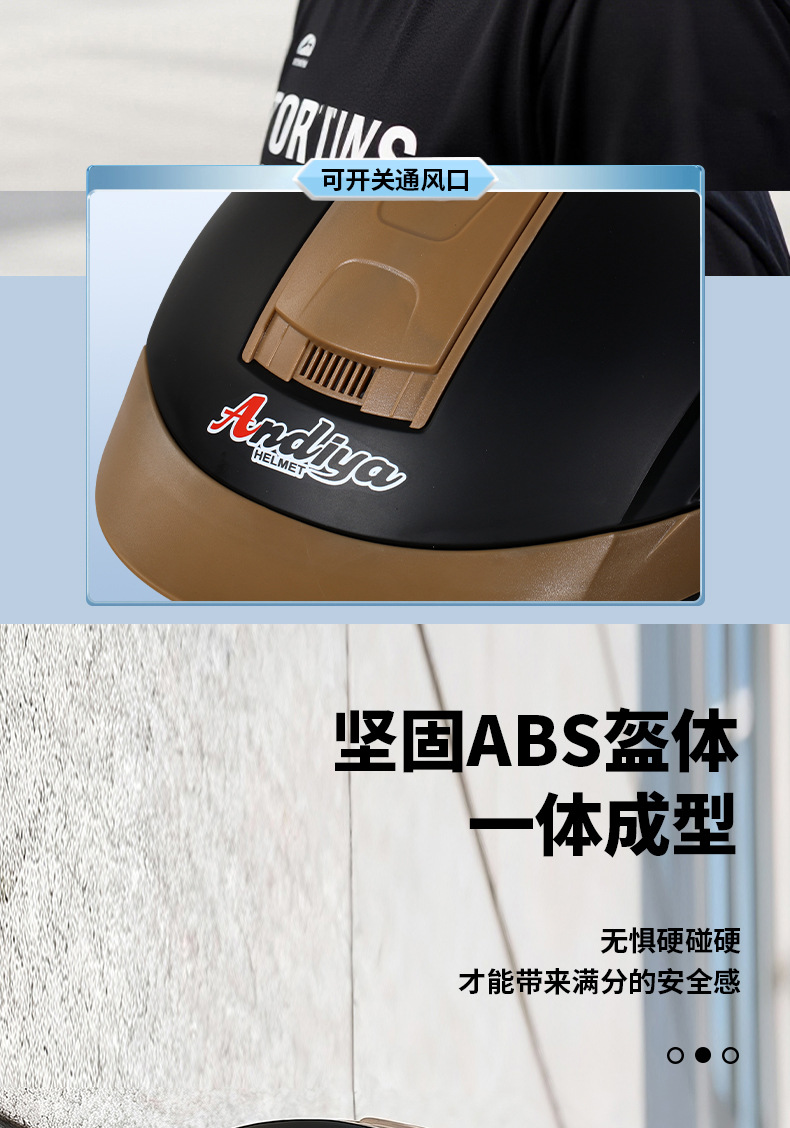 2026 New Magnetic Helmet for Electric Motorcycles, Summer Sun Protection Half Helmet, 3C Certified Safety Helmet for Men and Women