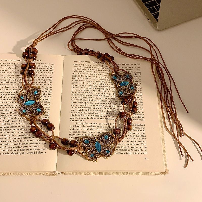 1 # Butterfly braided waist rope - about 181cm [hot selling item]