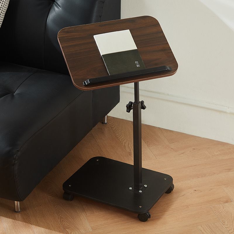 Bedroom Bedside Table, Movable Dormitory Computer Desk, Adjustable and Flipable Desktop, Living Room Mobile Sofa Side Table, Computer Desk