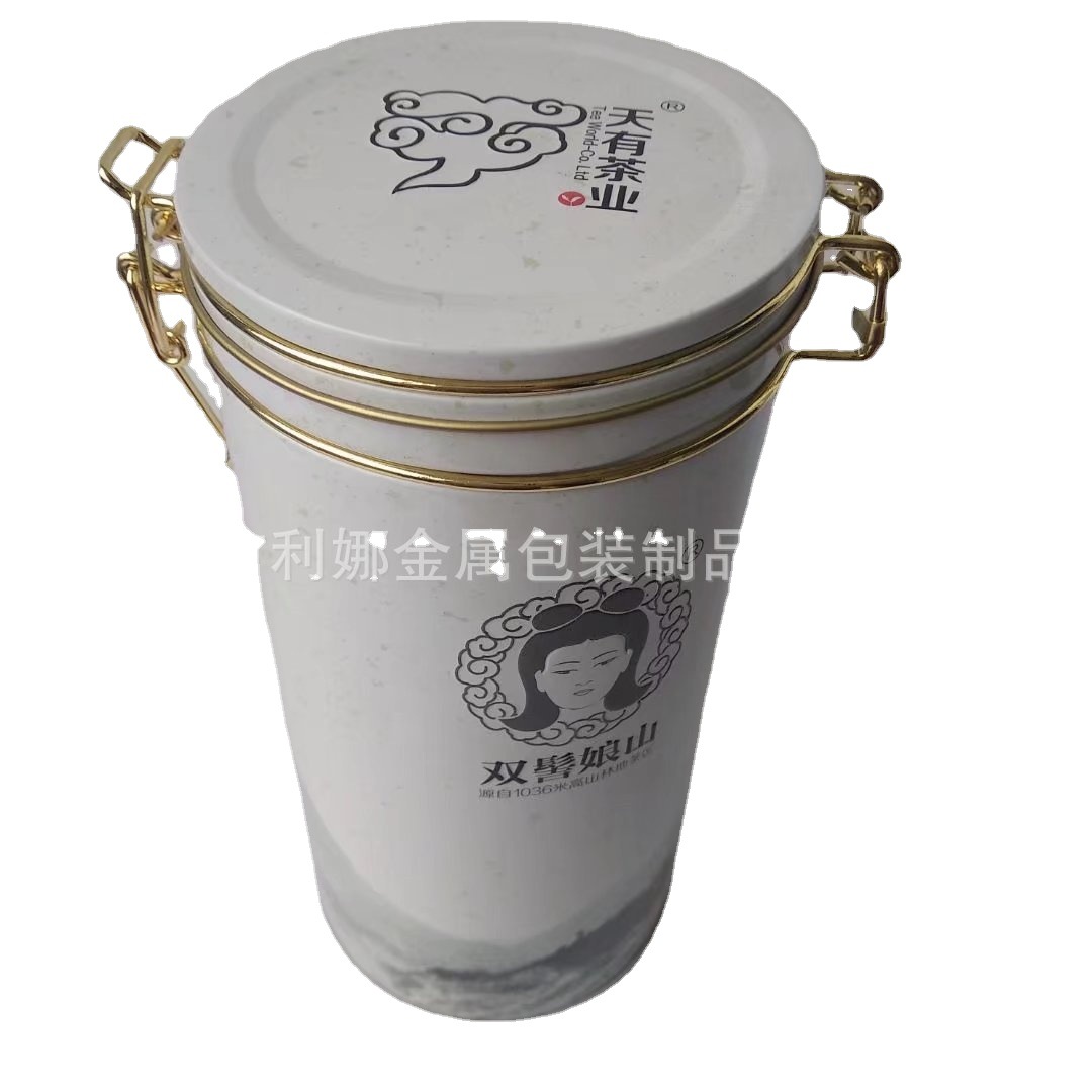 源头工厂销售圆形茶叶铁盒 礼品铁罐 金属盒 出口铁盒批发