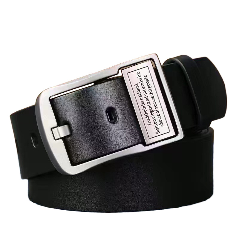 2025 New Double-Sided Pin Buckle Rotatable Versatile Business Fashion Casual Leather Men's Belt_voghion.com