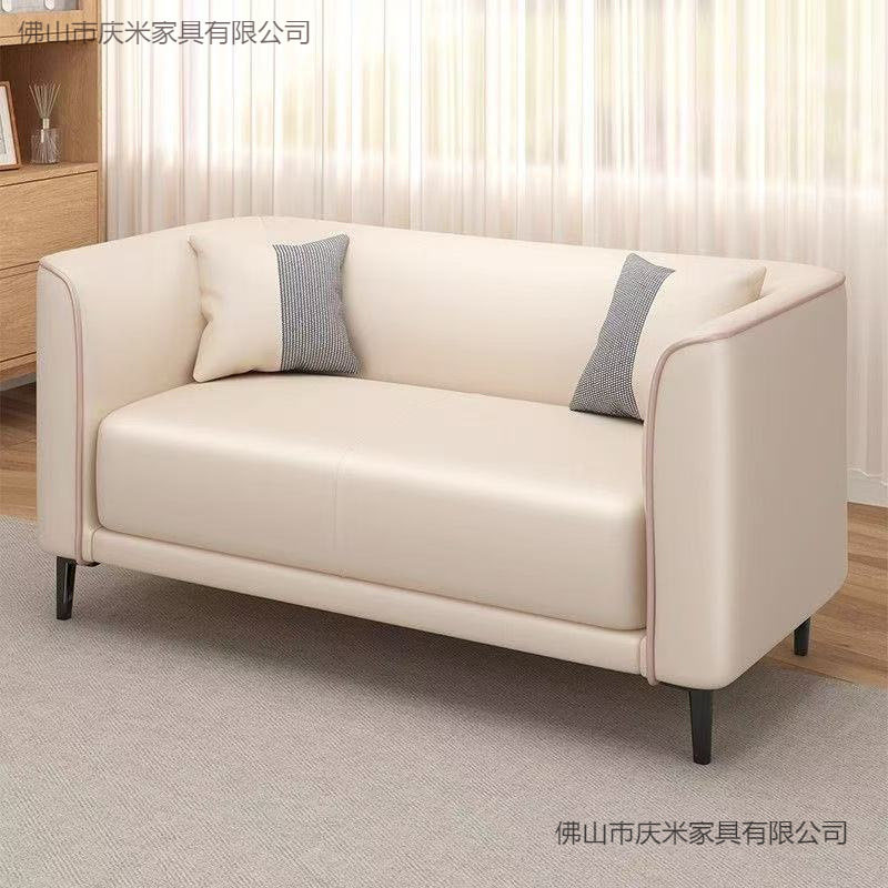 Nordic Small Apartment Sofa Trendy Model for Two or Three People, Suitable for Living Room, Clothing Store, Rental Apartment, Tech Fabric Small Sofa