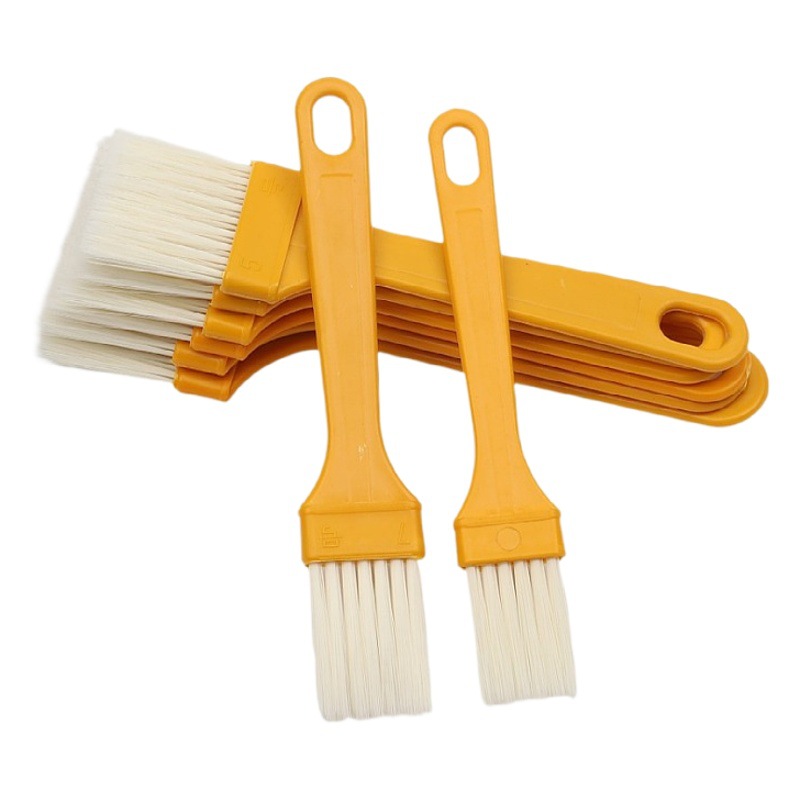 Mango fino cepillo de plástico cepillo gris barbacoa cepillo pequeño mango de plástico cepillo de alambre cepillo de eliminación de polvo cepillo de teclado