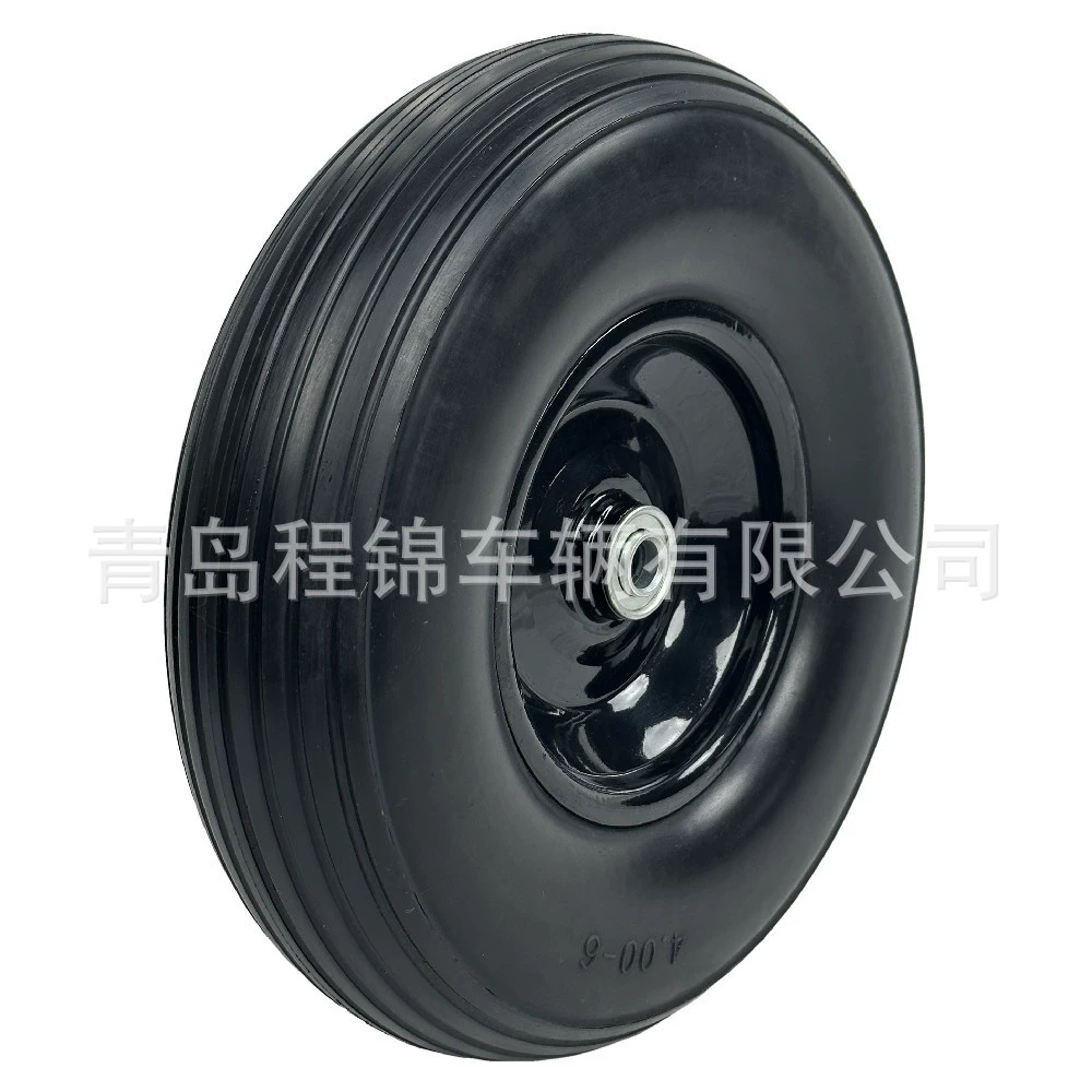 13-дюймовая износостойкая надувная тележка из пенополиуретана, колесная тележка из твердого полиуретана 4,00-6, трансграничная