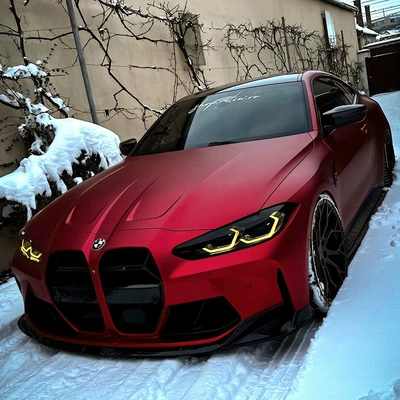 Full Car Wrap, Full Vehicle Color: Auto Color Change Film - matte-electroplating-romani-red-nationwide-construction-package-default-item