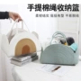 大容量手提分格尿布包收纳筐