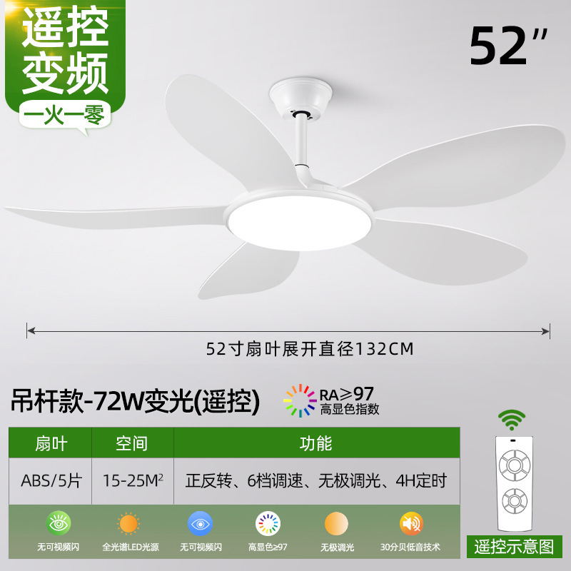 北欧现代大风力吊扇吸顶风扇灯2025新款客厅家用餐厅电扇风扇吊灯|undefined