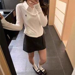 AA艾！老李家9162刺绣小马翻领羊绒衫长52-仅供货经销商不退换