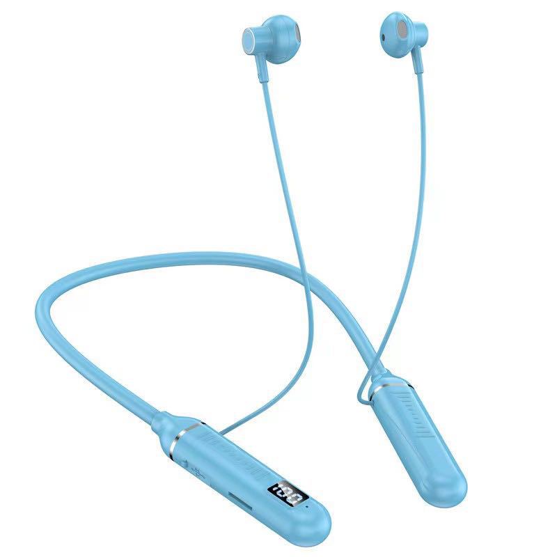 ワイヤレスBluetoothイヤホン 超長時間バッテリー持続 スタンバイ時間長 大容量バッテリー デジタルディスプレイ スポーツ用ネックバンド型Bluetoothイヤホン 超高音質|undefined