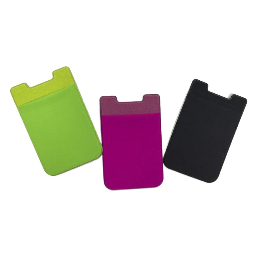 Mobile Phone Back Bus Card Bank Card Holder Mobile Phone Back Sticker Card Bag Card Holder Lycra Cloth