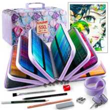 KALOUR��Ʒ550pcs��ɫǦ����װ�����滭Ǧ�ʱʴ��ľ߰�