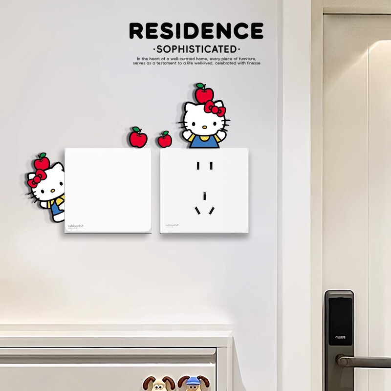 Apple Katie Switch Frame Cover Creative Switch Decoration Acrylic Switch Sticker Small Wall Hanging Decoration Wall Sticker Apple Katie Switch Frame Cover Creative Switch Decoration Acrylic Switch Sticker Small Wall Hanging Decoration Wall Sticker