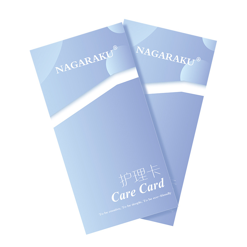 NAGARAKU Tarjeta de cuidado de pestañas de injerto tienda de pestañas cliente precauciones de mantenimiento posventa Tarjeta de cuidado de pestañas