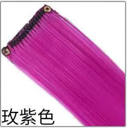 Extensiones de Cabello para Mechas de Fibra de Alta Temperatura, Liso, para Mujeres