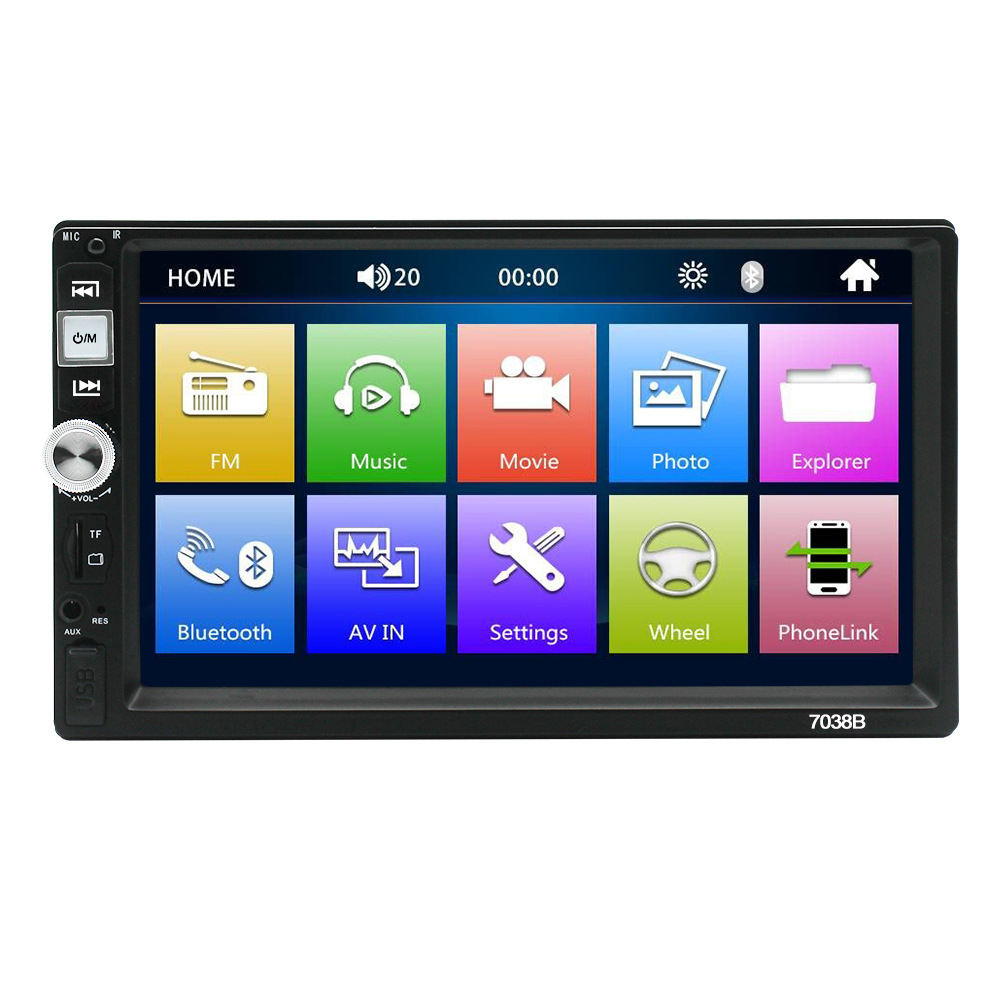 Nuevo transfronterizo de 7 pulgadas coche MP5 reproductor coche Bluetooth MP4MP5 todo en uno revertir imagen teléfono móvil interconexión