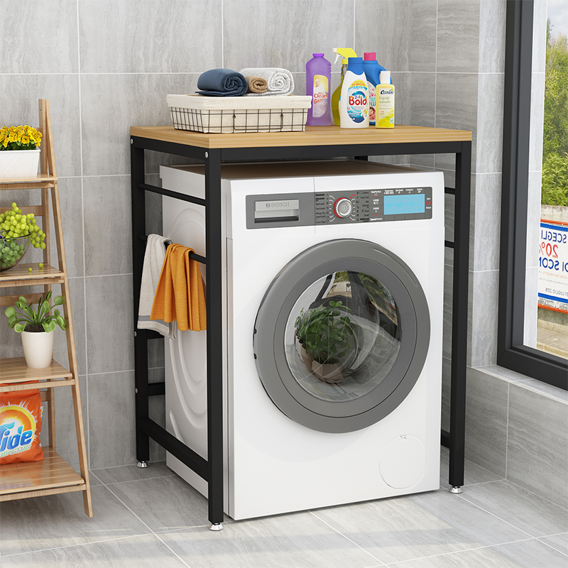 KE3C 세탁기 저장 랙 드럼 식기 세척기 간단한 가정용 바닥 발코니 더블 레이어 건조기 상단 보관