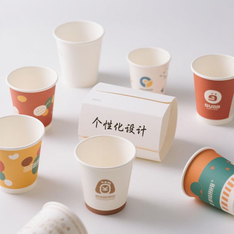 Tazas de papel desechables personalizadas tazas de papel publicitarias personalizadas tazas desechables grosadas logotipo personalizado tazas de papel