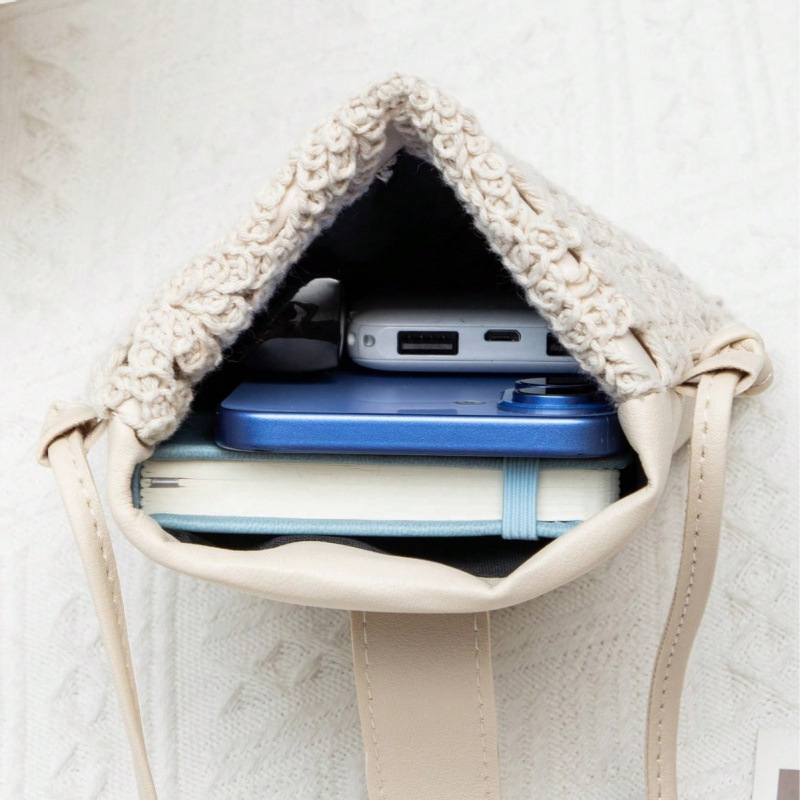 Transfronterizos de encaje trenzado damas mochila de moda algodón hueco bolso de hombro bolso de brazo bolso de mano bolso vacacional