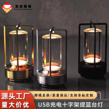 亚马逊跨境台灯桌面灯酒吧餐厅清吧氛围灯户外露营led灯可调光