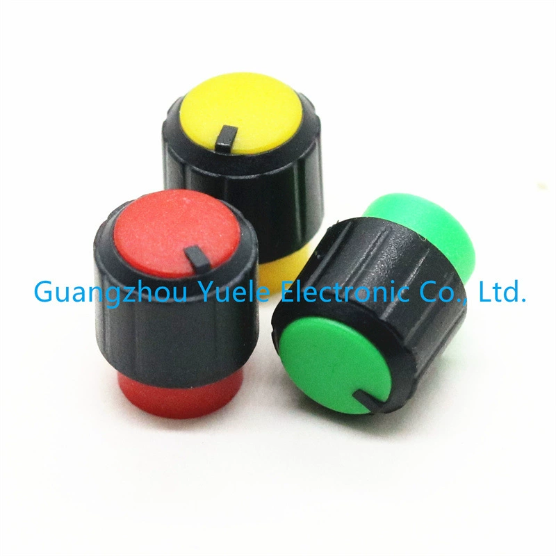 10x13mm выпуклый вал среднего вала двухцветного пластикового вала 6mm потенциометр инвертор регулировки скорости ручки колпачок