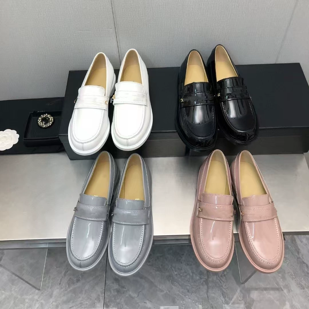 Французские высокие и маленькие ароматные буквы кожаные туфли Lefu женские черные маленькие кожаные туфли британский стиль плоского дна, дикие одиночные туфли