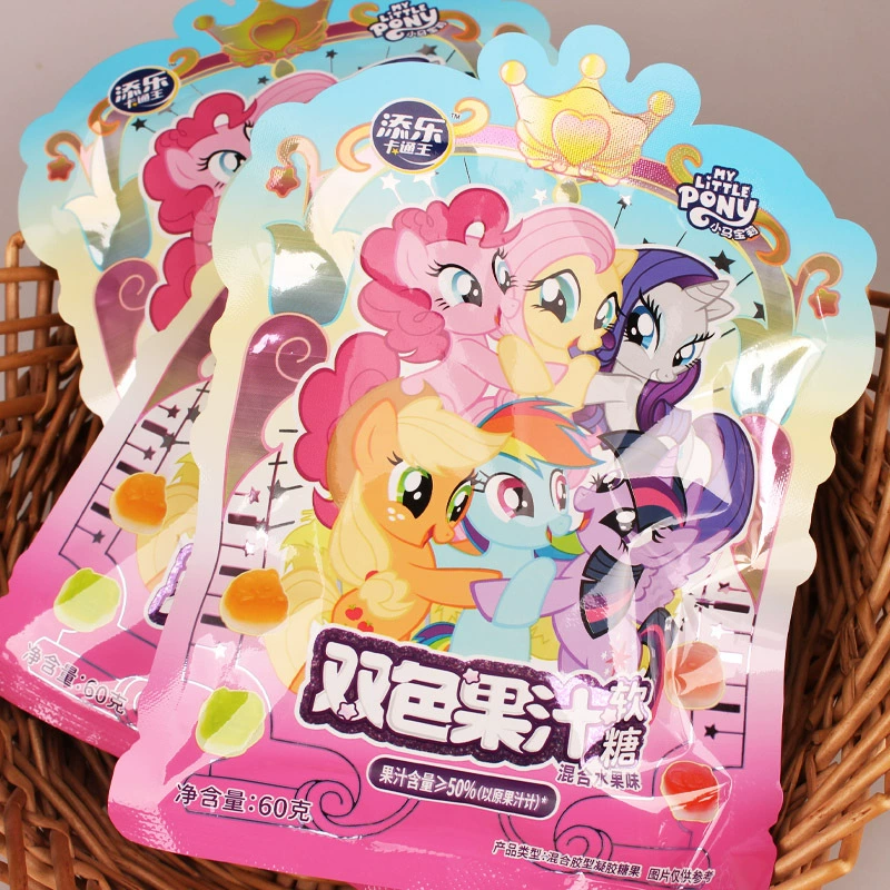 Tim Le Cotong King Смешанная фруктовая помадка 60 г в мешках Pony Poly Duo Фруктовый сок закуски