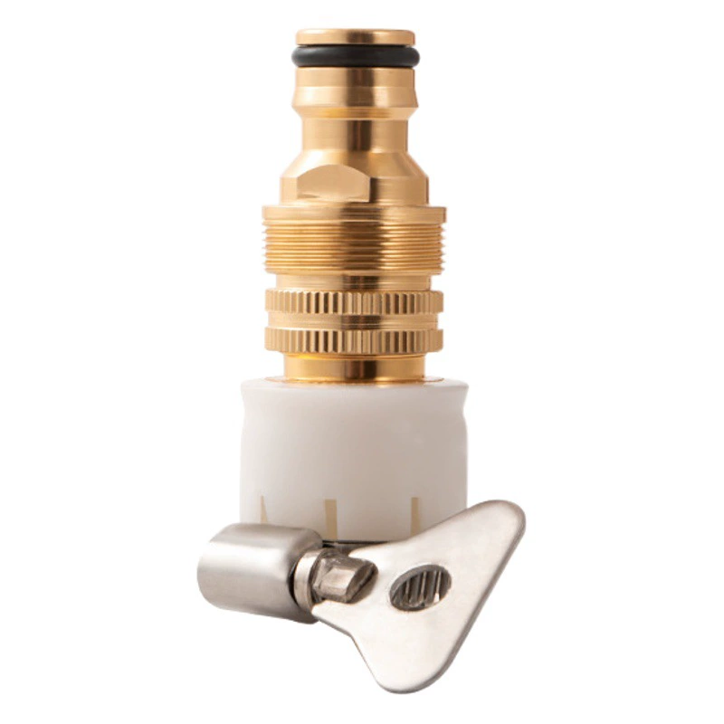 Заводская поставка из сплава с медным покрытием, многофункциональный разъем для смесителя, разъем для соски, набор из 3 предметов, 4-точечный переходник для раковины